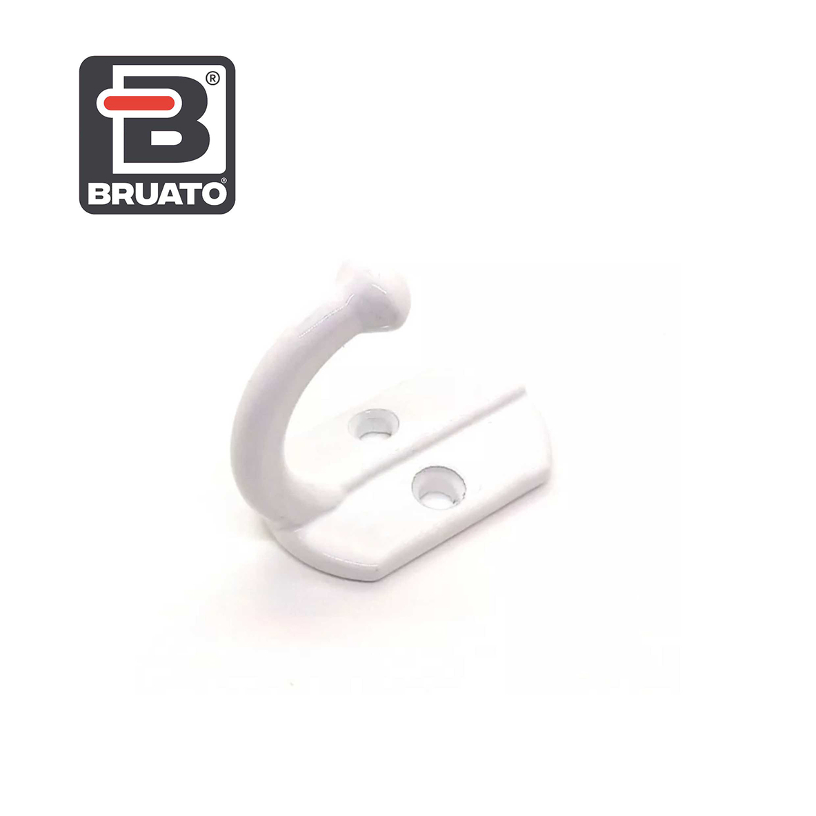 Percha simple de Aluminio blanco de diseño Bruato