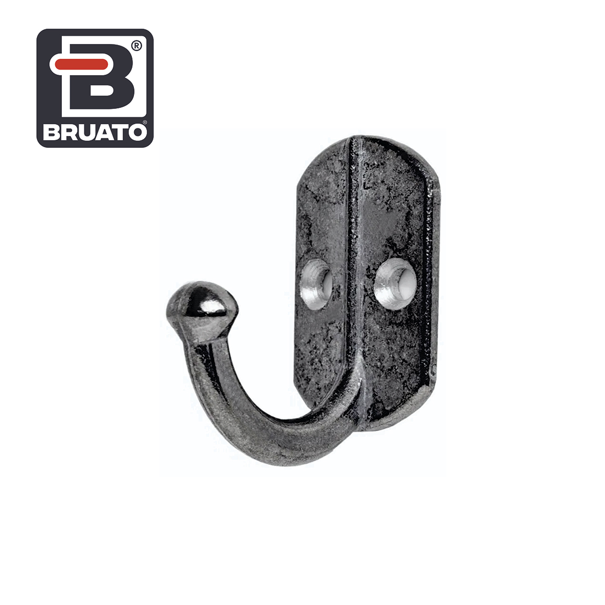 Percha simple de Aluminio natural de diseño Bruato